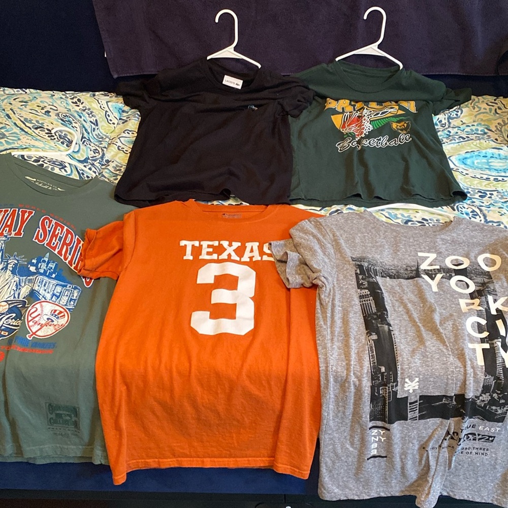 5 size adult small cotton T-shirts